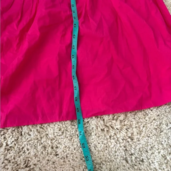 NWT J. Crew Pink Tiered Ruffle Sleeve Poplin Midi Sundress Dress Medium Tall - Picture 11 of 13